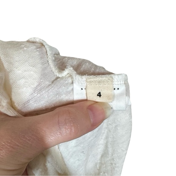 Simon Miller Kechi Tank Top Muscle Tee Off White Slub Pill Cotton Sz:4/XL - Picture 6 of 10